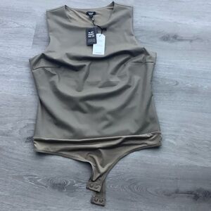 Express Faux Leather Bodysuit